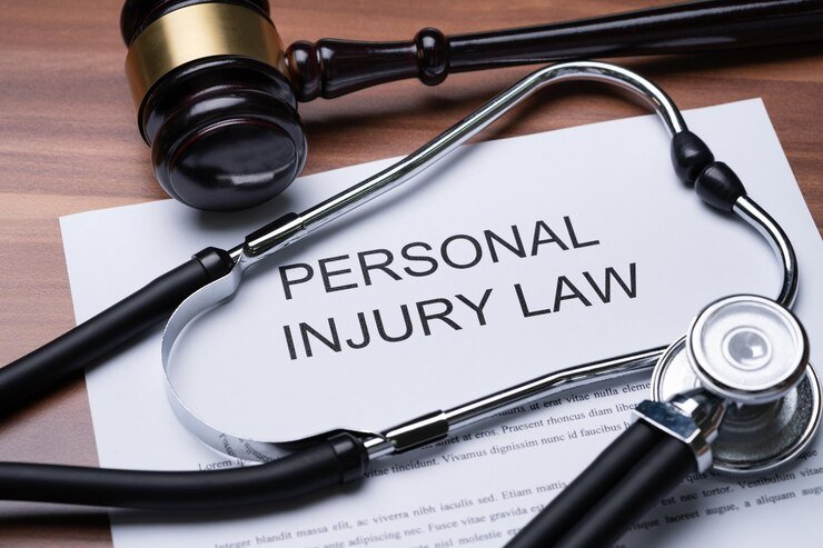 Attorney reviewing denied health insurance claim documents with client