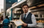 Food van business in the USA serving customers