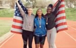 Diverse group of young athletes connecting through sports