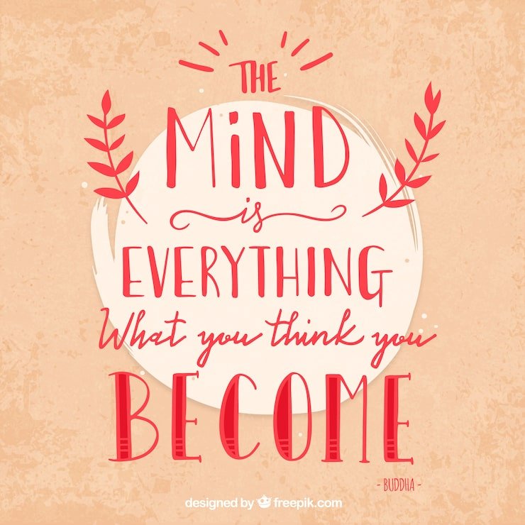Inspirational mental health quote over a nature background